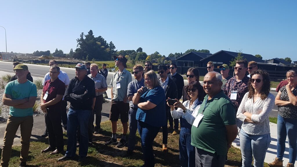 IPWEA NZ members at a site tour