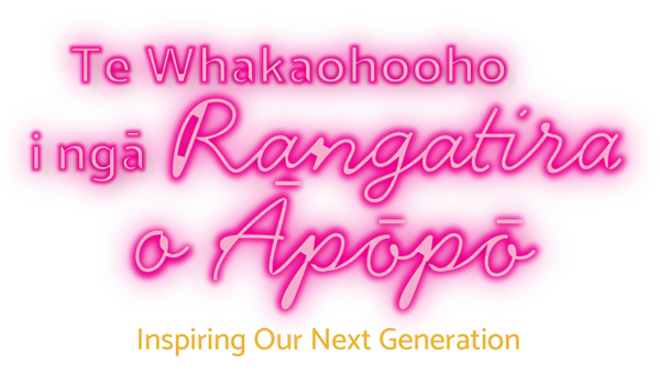 Te Whakaohooho i ngā Rangatira o Āpōpō - Inspiring Our Next Generation - Conference 2023 Title